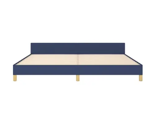 Gulta Bez Matrača, Zils, 200X200 Cm, Audums Vidaxl