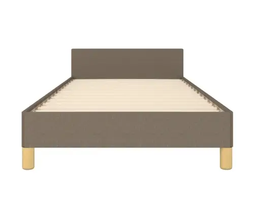 Gultas Rāmis Bez Matrača, Pelēkbrūns, 90X200Cm Audums Vidaxl
