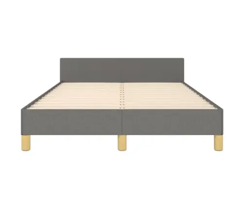 Gultas Rāmis Bez Matrača, Tumši Pelēks, 120X200 Cm, Audums Vidaxl