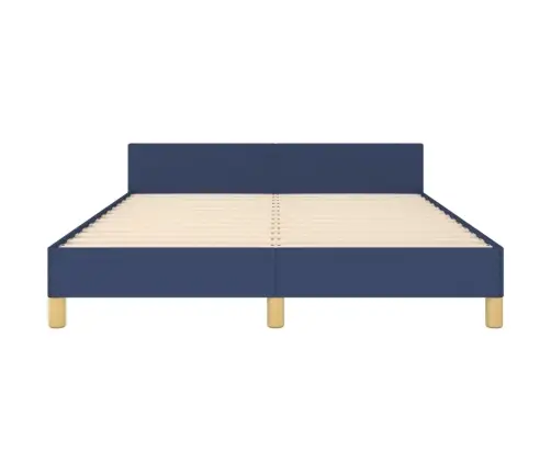 Gulta Bez Matrača, Zils, 140X190 Cm, Audums Vidaxl