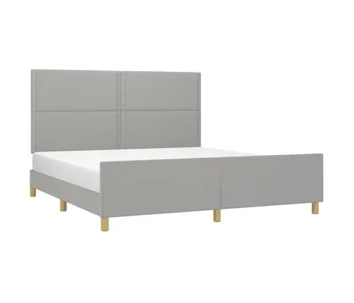 Voodiraam Ilma Madratsita, Helehall, 180X200 cm Kangas