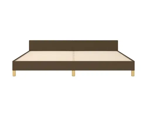 Lovos Rėmas Be Čiužinio, Tamsiai Rudas, 200X200cm Audinys