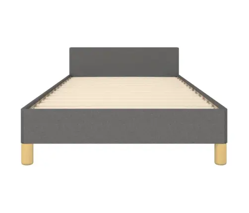 Gultas Rāmis Bez Matrača, Tumši Pelēks, 90X200 Cm, Audums Vidaxl