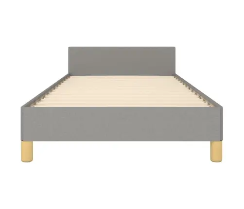 Gultas Rāmis Bez Matrača, Gaiši Pelēks, 100X200 Cm, Audums Vidaxl