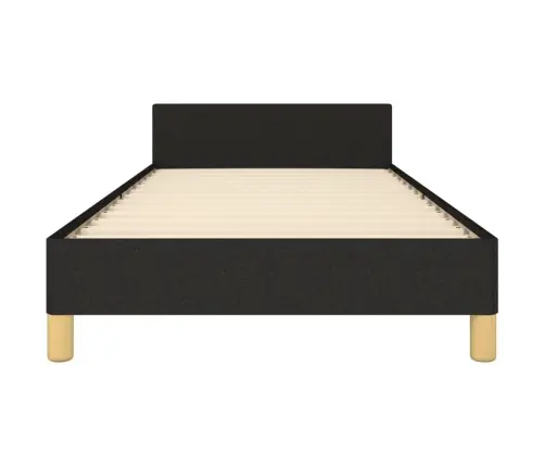 Gultas Rāmis Bez Matrača, Melns, 100X200 Cm, Audums Vidaxl
