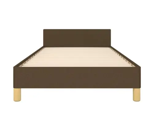 Gultas Rāmis Bez Matrača, Tumši Brūns, 100X200 Cm, Audums Vidaxl