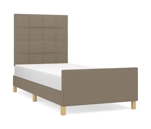 Voodiraam Ilma Madratsita Taupe 100X200 Cm Kangas