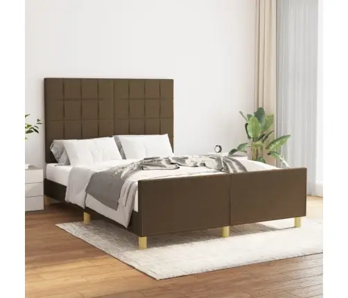 Voodiraam Ilma Madratsita, Tumepruun, 140 X 200 cm Kangas