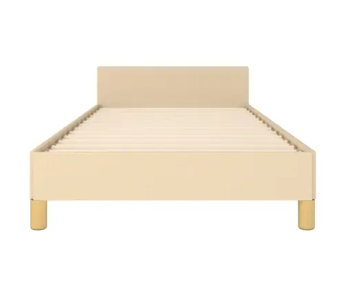 Lovos Rėmas Be Čiužinio, Kreminis, 90X200 cm Audinys