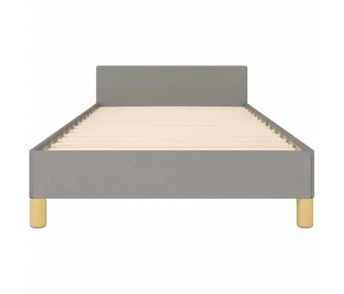 Gultas Rāmis Bez Matrača, Gaiši Pelēks, 100X200 Cm, Audums Vidaxl