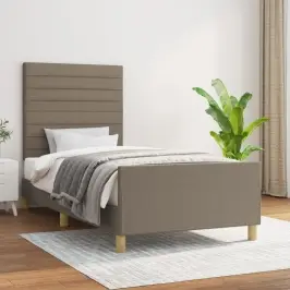 Voodiraam Ilma Madratsita Taupe 100X200 Cm Kangas