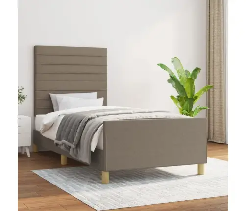 Voodiraam Ilma Madratsita Taupe 100X200 Cm Kangas