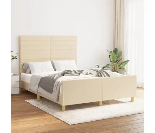 Voodiraam Ilma Madratsita, Kreemjas, 140X200 cm Kangas