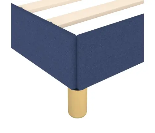 Gulta Bez Matrača, Zils, 140X200 Cm, Audums Vidaxl