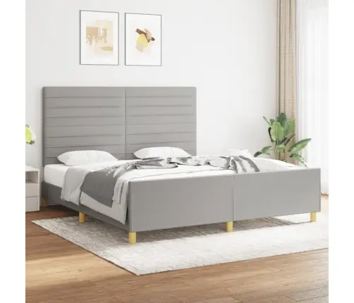 Voodiraam Ilma Madratsita, Helehall, 180X200 cm Kangas