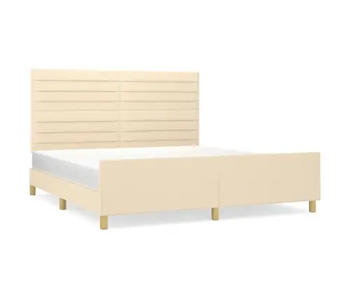 Lovos Rėmas Be Čiužinio, Kreminės Spalvos, 180X200cm Audinys