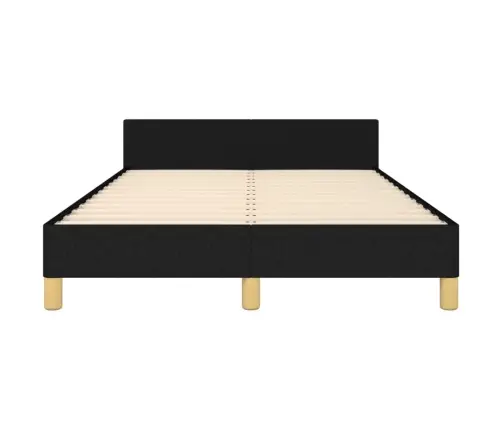 Gultas Rāmis Bez Matrača, Melns, 120X200 Cm, Audums Vidaxl