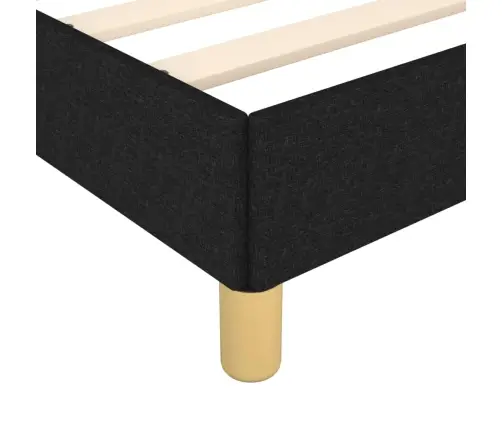 Gultas Rāmis Bez Matrača, Melns, 120X200 Cm, Audums Vidaxl