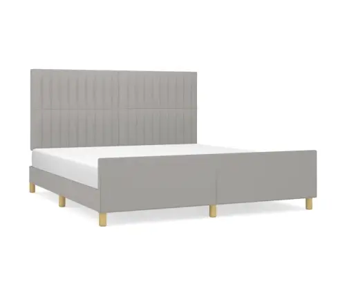 Lovos Rėmas Be Čiužinio, Šviesiai Pilkas, 160X200cm Audinys