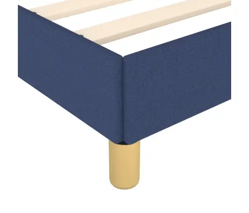 Gulta Bez Matrača, Zils, 200X200 Cm, Audums Vidaxl