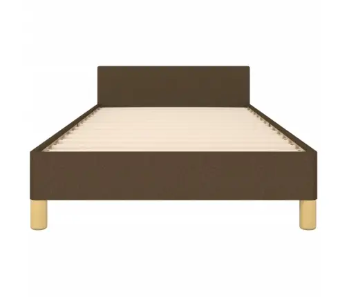 Gultas Rāmis Bez Matrača, Tumši Brūns, 100X200 Cm, Audums Vidaxl