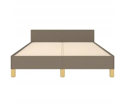 Gultas Rāmis Bez Matrača, Pelēkbrūns, 120X200 Cm, Audums Vidaxl