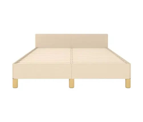 Lovos Rėmas Be Čiužinio, Kreminės Spalvos, 120X200cm Audinys