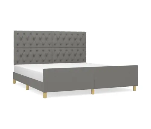 Lovos Rėmas Be Čiužinio, Tamsiai Pilkas, 160X200cm Audinys