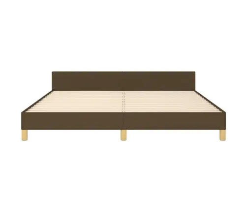 Lovos Rėmas Be Čiužinio, Tamsiai Rudas, 160X200cm Audinys