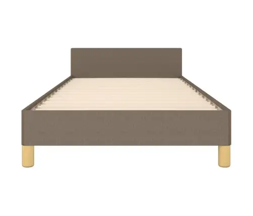 Voodiraam Peatsiga, Pruunikashall, 90X190 cm Kangas