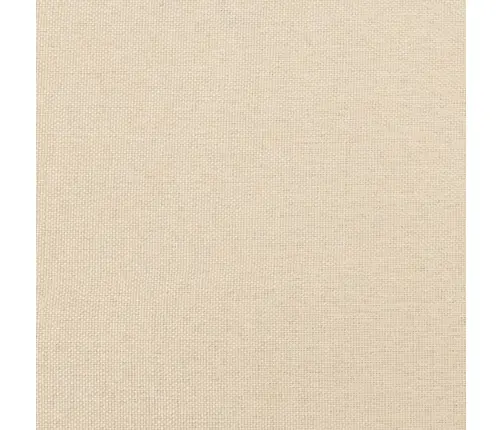 Gultas Rāmis Ar Galvgali, Krēmkrāsa, 90X190 Cm, Audums Vidaxl