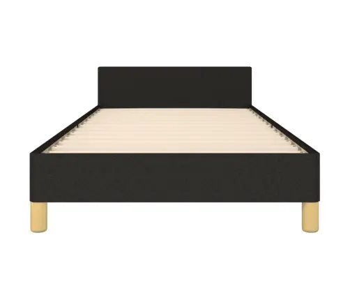 Lovos Rėmas Su Galvūgaliu, Juodos Spalvos, 90X200cm Audinys