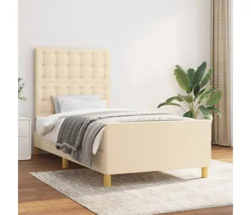 Voodiraam Ilma Madratsikreemita 100X200 Cm Kangas