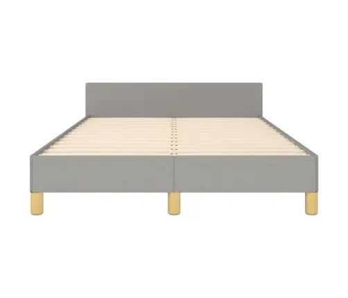 Gultas Rāmis Bez Matrača, Gaiši Pelēks, 120X200 Cm, Audums Vidaxl