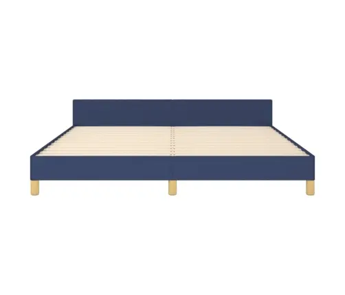 Lovos Rėmas Su Galvūgaliu, Mėlynos Spalvos, 180X200 cm Audinys