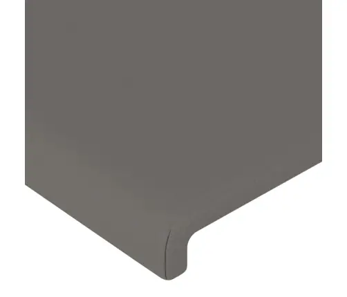 Gultas Rāmis Ar Galvgali, Pelēks, 200X200 Cm, Mākslīgā Āda Vidaxl