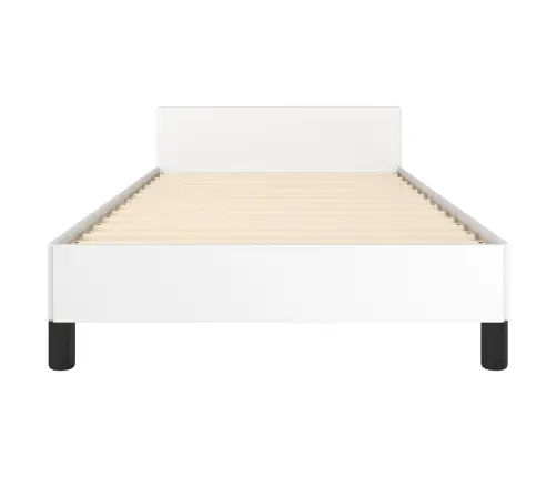 Lovos Rėmas Su Galvūgaliu, Baltos, 100X200cm Dirbtinė Oda