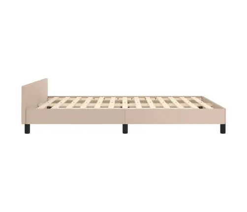 Gultas Rāmis Ar Galvgali, Kapučīno, 140X200 Cm, Mākslīgā Āda Vidaxl Gultas Rāmis Ar Galvgali, Kapučīno, 140X200 Cm, Mākslīgā Āda Vidaxl