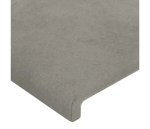 Voodiraam Ilma Madratsita, Helehall, 140X200 cm Samet