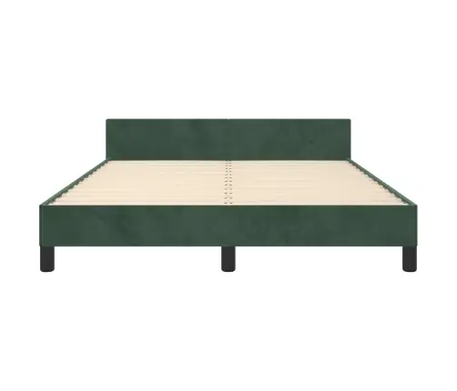 Voodiraam Ilma Madratsita Tumeroheline 140X200 Cm Samet