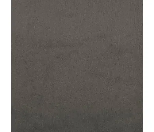 Gulta Bez Matrača, Tumši Pelēks, 120X200 Cm, Samts Vidaxl