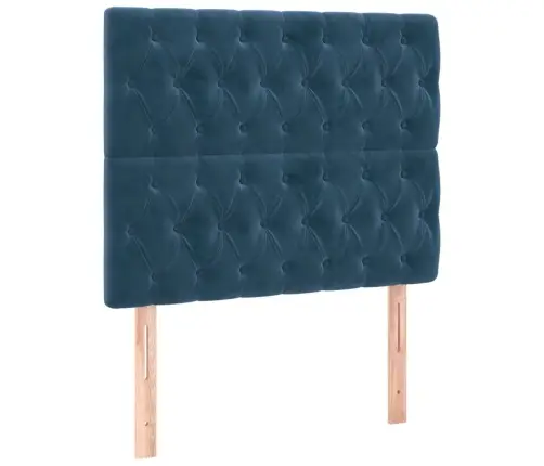 Lovos Rėmas Be Čiužinio Tamsiai Mėlynas 100X200 Cm Aksomas