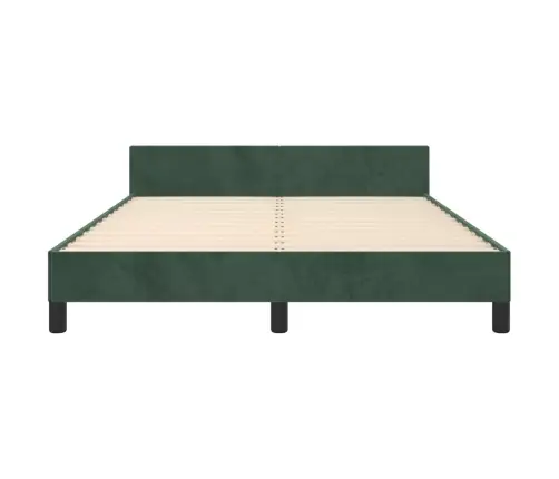 Voodiraam Ilma Madratsita Tumeroheline 140X190 Cm Samet