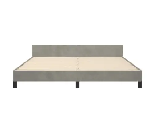 Voodiraam Peatsiga, Helehall, 180X200 cm Samet