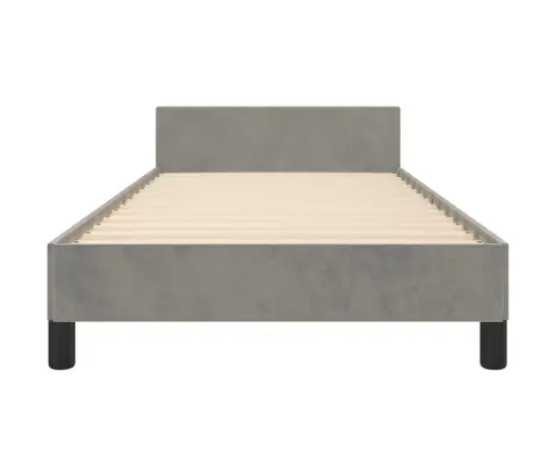 Gultas Rāmis Bez Matrača, Gaiši Pelēks, 80X200 Cm, Samts Vidaxl Gultas Rāmis Bez Matrača, Gaiši Pelēks, 80X200 Cm, Samts Vidaxl