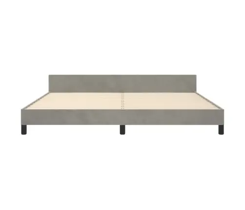 Voodiraam Ilma Madratsita, Helehall, 200 X 200 cm Samet