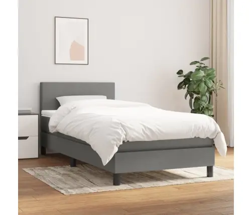 Kontinentaalvoodi Madratsiga, Tumehall, 80X200 cm Kangas