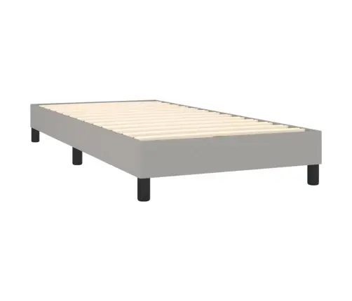 Atsperu Gultas Rāmis Ar Matraci, Gaiši Pelēka Audums, 80X200 Cm Vidaxl Atsperu Gultas Rāmis Ar Matraci, Gaiši Pelēka Audums, 80X200 Cm Vidaxl