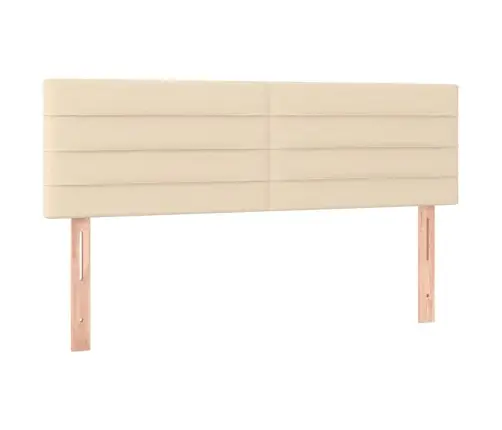 Lova Su Spyruoklėmis Ir Čiužiniu, Kreminė, 140X190 cm Audinys