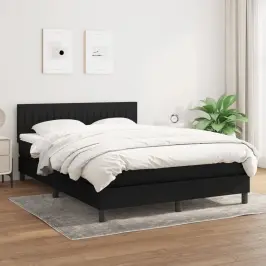 Kontinentaalvoodi Madratsiga,Must, 140X190 cm Kangas